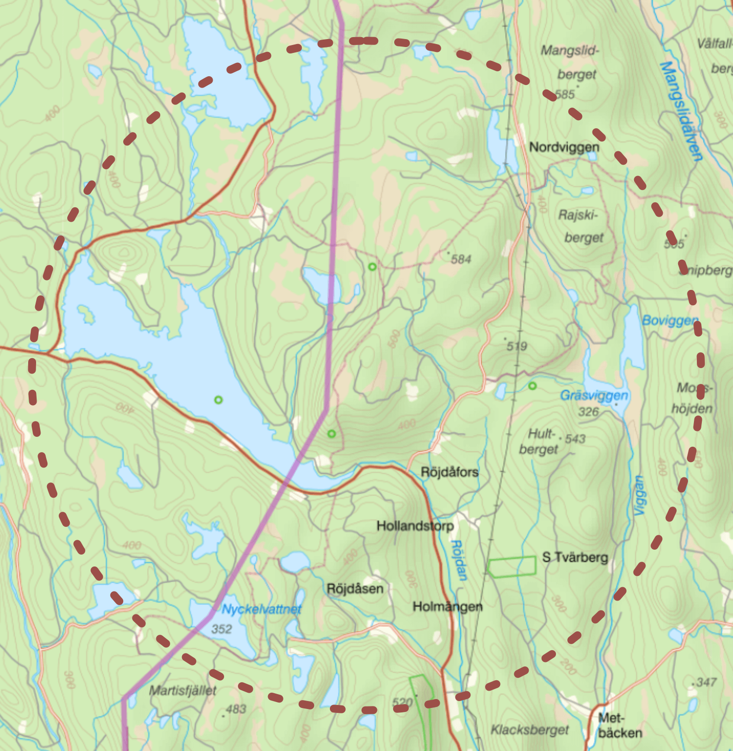 Karta över Mattila